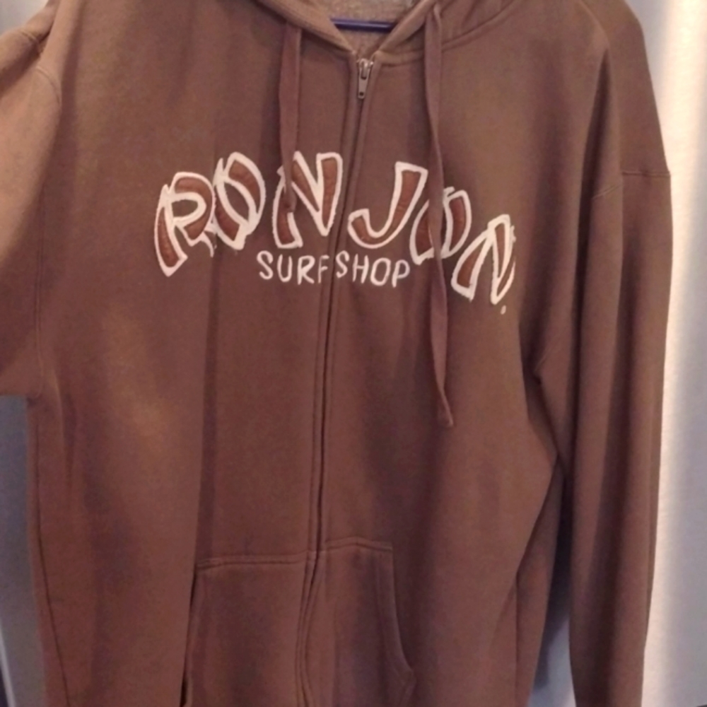 Vintage Ron Jon Surf hoodie brown cozy wear